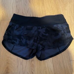 lululemon athletica Black Camo Athletic Shorts